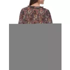 Aniston női summer blúz  ruffle részletek, hosszú-sleeved Ing  all-over print, work blúz 88608001 barna/zöld/fekete Méret: 42