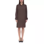 BOYSEN'S ruha női Ing ruha in crinkle look slightly translucent 42883962 barna Méret: 36