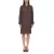 BOYSEN'S ruha női Ing ruha in crinkle look slightly translucent 42883962 barna Méret: 36