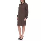 BOYSEN'S ruha női Ing ruha in crinkle look slightly translucent 42883962 barna Méret: 36