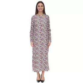   Aniston női nyári ruha virágos all-over mintával maxi ruha 28702063 fehér/lila/zöld Méret:36