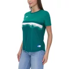Outfitter OCEAN FABRICS TAHI női fenntartható edzőpóló hálós betétekkel fitness póló rövid ujjú póló OUT-W-1021-OTW-23 zöld Méret:M