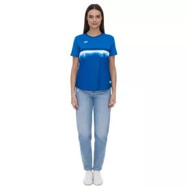   Outfitter OCEAN FABRICS TAHI női sustainable training Ing  mesh inserts fitness Ing rövid ujjú Ing OUT-W-1021-OTW-41 kék Méret: XS