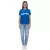 Outfitter OCEAN FABRICS TAHI női sustainable training Ing  mesh inserts fitness Ing rövid ujjú Ing OUT-W-1021-OTW-41 kék Méret: XS