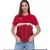 Outfitter OCEAN FABRICS TAHI női sustainable training Ing  mesh inserts fitness Ing rövid ujjú Ing OUT-W-1021-OTW-34 piros Méret: S