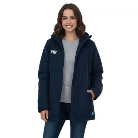 Outfitter OCEAN FABRICS TAHI női fenntartható téli dzseki állítható kapucnival őszi dzseki OUT-W-1035-OTW-42 sötétkék Méret:S