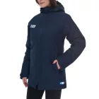 Outfitter OCEAN FABRICS TAHI női fenntartható téli dzseki állítható kapucnival őszi dzseki OUT-W-1035-OTW-42 sötétkék Méret:S