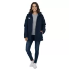 Outfitter OCEAN FABRICS TAHI női fenntartható téli dzseki állítható kapucnival őszi dzseki OUT-W-1035-OTW-42 sötétkék Méret:XS