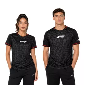   Formula 1 F1 Unisex férfi női kerek nyakú Ing  Subtle Camouflage Print sport Jersey 701222547 001 fekete/piros Méret: M