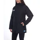 Outfitter OCEAN FABRICS TAHI női fenntartható télikabát állítható kapucnival őszi kabát OUT-W-1035-OTW sötétkék vagy fekete színben Méret:S