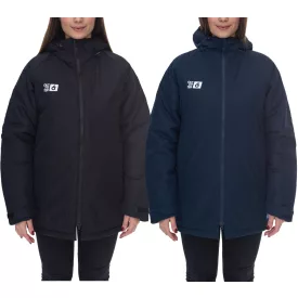   Outfitter OCEAN FABRICS TAHI női fenntartható télikabát állítható kapucnival őszi kabát OUT-W-1035-OTW sötétkék vagy fekete színben Méret:XS
