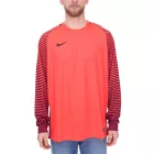 NIKE Gardien Longsleeve férfi Goalkeeper Jersey  Dry-Fit hosszú újj Ing Football 725882-671 piros/fekete Méret: M