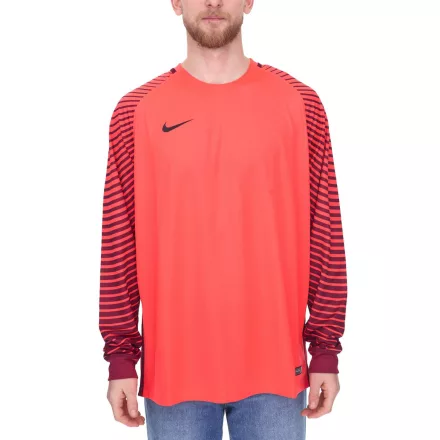 NIKE Gardien Longsleeve férfi Goalkeeper Jersey  Dry-Fit hosszú újj Ing Football 725882-671 piros/fekete Méret: M