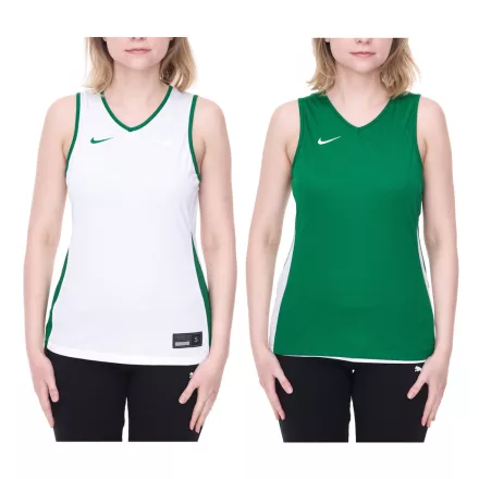 NIKE Team Basketball kifordítható női Tank Top  Dri-FIT Technology Training Ing kifordítható sport Ing NT0213-302 zöld/fehér Méret: XXL
