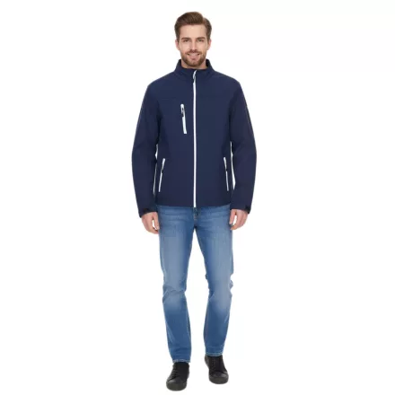SANTINO férfi vízlepergető softshell dzseki, kültéri dzseki, hétköznapi dzseki 1009676 kék Méret:M
