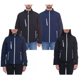   SANTINO softshell dzseki vízlepergető kültéri dzseki férfiaknak vagy nőknek hétköznapi dzseki kék vagy fekete színben Méret:M