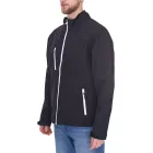 SANTINO softshell dzseki vízlepergető kültéri dzseki férfiaknak vagy nőknek hétköznapi dzseki kék vagy fekete színben Méret:S