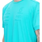 Mercedes-Benz AMG Petronas F1 férfi póló nadrág-sleeved Ing summer Ing 701225460 003 türkiz Méret: S