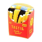 2 pár TASTIQ pamut Zokni  print, hosszú Zokni in a ajándék doboz TAS/1/CSX2  francia fries print vagy  latte macchiato print Méret: 36_41
