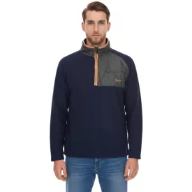   Denim Project Férfi Teddy Fleece Dzseki Mellzsebbel Fleece Dzseki DP-10023-127 578 Sötétkék Méret:M