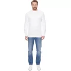 farmer Project férfi kötött Pulóver  a subtle minta, pamut Pulóver, winter Pulóver, hosszú-sleeved Ing DP-10023-073 590 fehér Méret: M