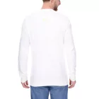 farmer Project férfi kötött Pulóver  a subtle minta, pamut Pulóver, winter Pulóver, hosszú-sleeved Ing DP-10023-073 590 fehér Méret: M
