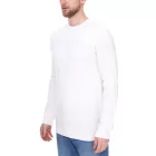 farmer Project férfi kötött Pulóver  a subtle minta, pamut Pulóver, winter Pulóver, hosszú-sleeved Ing DP-10023-073 590 fehér Méret: S