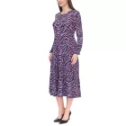 Aniston Casuals női nyári ruha állatmintás maxi ruha 3172 5116 fekete/lila/kék Méret:36