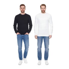   farmer Project férfi kötött Pulóver  subtle minta pamut Pulóver winter Pulóver hosszú-sleeved Ing DP-10023-073 fehér vagy fekete Méret: M