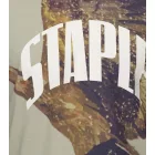 STAPLE Sage férfi póló trendi pamut Ing  nagyméretű kígyó és eagle print 2209C6995 olivazöld zöld Méret: L