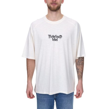 REDEFINED REBEL férfi pamut Ing, nadrág-sleeved Ing, póló  márka lettering 211158 bézs Méret: M