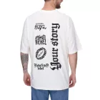REDEFINED REBEL férfi pamut Ing, nadrág-sleeved Ing, póló  márka lettering 211158 bézs Méret: S