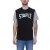 STAPLE férfi póló trendi pamut Ing  nagyméretű márka lettering elülső oldalán 2208C7058 fekete Méret: XL