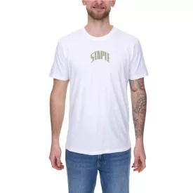   STAPLE Montrose férfi pamut Ing  nagyméretű bird vissza print póló kerek nyak Ing 2209C6996 fehér Méret: L