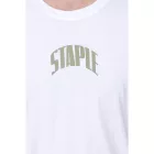 STAPLE Montrose férfi pamut Ing  nagyméretű bird vissza print póló kerek nyak Ing 2209C6996 fehér Méret: L