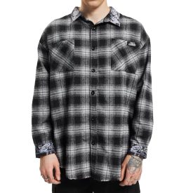   vsct Checked Flannel Individual férfi checked Ing  paisley minta lumberjack Ing 5643319 fekete/fehér Méret: M