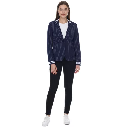 AjC blézer női business dzseki kabát Kabát  egy-gomb kivitel blézer Öltöny dzseki kabát Kabát 90509505 navy Méret: 32