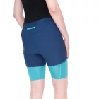 F2 kerékpáros nadrág fenntartható női mountain bike nadrág ülőpárnával 2 az 1-ben kerékpáros rövidnadrág 89267667 türkiz/kék Méret:36