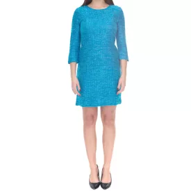   Aniston SELECTED női mesh ruha trendi autumn ruha 52819234 petrol kék Méret: 34