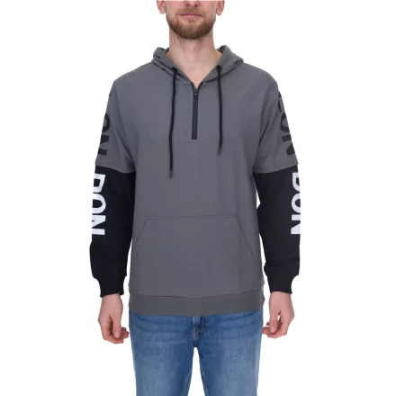 vsct LonDon 2In1 férfi pulóver in 2-in-1 Look pamut Hooded Pulóver 5643324 szürke/fekete Méret: S