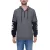 vsct LonDon 2In1 férfi pulóver in 2-in-1 Look pamut Hooded Pulóver 5643324 szürke/fekete Méret: S