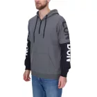 vsct LonDon 2In1 férfi pulóver in 2-in-1 Look pamut Hooded Pulóver 5643324 szürke/fekete Méret: S