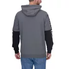vsct LonDon 2In1 férfi pulóver in 2-in-1 Look pamut Hooded Pulóver 5643324 szürke/fekete Méret: S