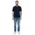 SANTINO Cws férfi simple polo Ing  pamut tartalom, nadrág-sleeved Ing, sötét kék Méret: XS