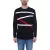 vsct férfi Longsleeve pamut Pulóver  Colored jelölők kerek nyak Pulóver hosszú újj Ing D5643062L fekete Méret: M