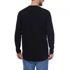 vsct férfi Longsleeve pamut Pulóver  Colored jelölők kerek nyak Pulóver hosszú újj Ing D5643062L fekete Méret: M