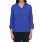 BOYSEN'S női summer Ing 3/4 újj Ing  chiffon és doboz pleat 43765933 cobalt kék Méret: 38
