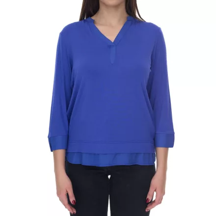 BOYSEN'S női summer Ing 3/4 újj Ing  chiffon és doboz pleat 43765933 cobalt kék Méret: 38