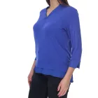BOYSEN'S női summer Ing 3/4 újj Ing  chiffon és doboz pleat 43765933 cobalt kék Méret: 38