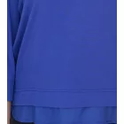 BOYSEN'S női summer Ing 3/4 újj Ing  chiffon és doboz pleat 43765933 cobalt kék Méret: 38
